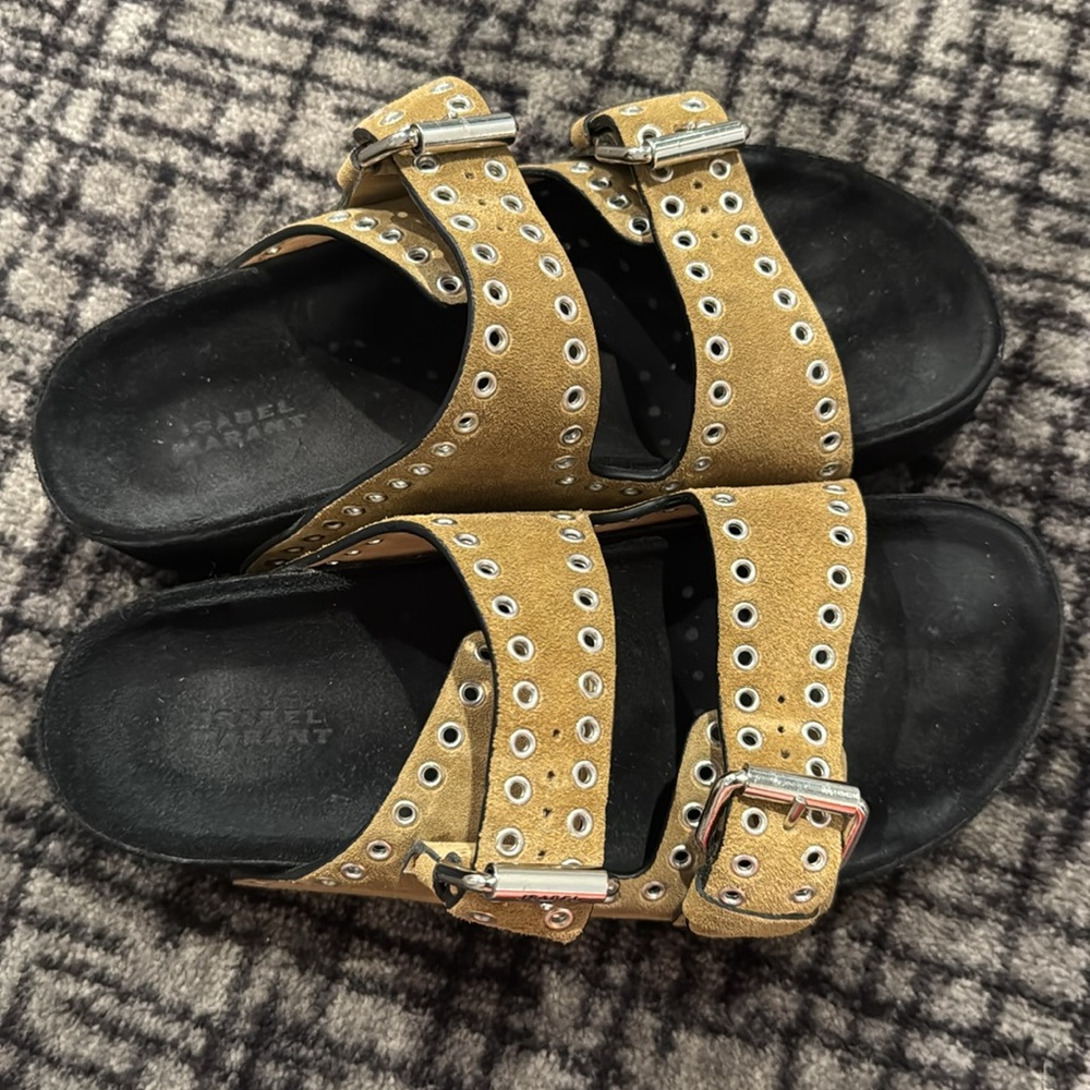 ISABEL MARANT FLAT SANDALS - Picture 2 of 6